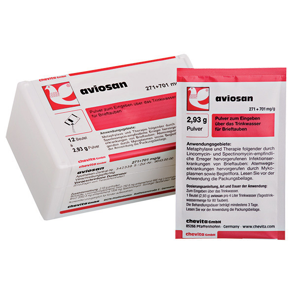 AVIOSAN powder - (treats acute and chronical diseases of the respiratory tract) - (box - 12 sachets)